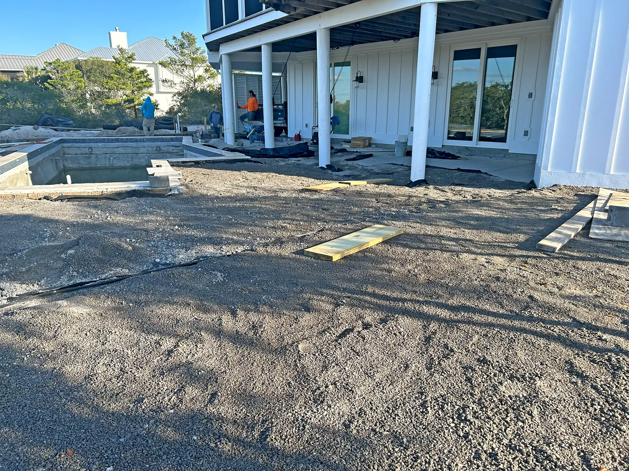 Luxury new home construction - Cruz project progress photo 1 by McQuillen Custom Homes in Orange Beach, AL