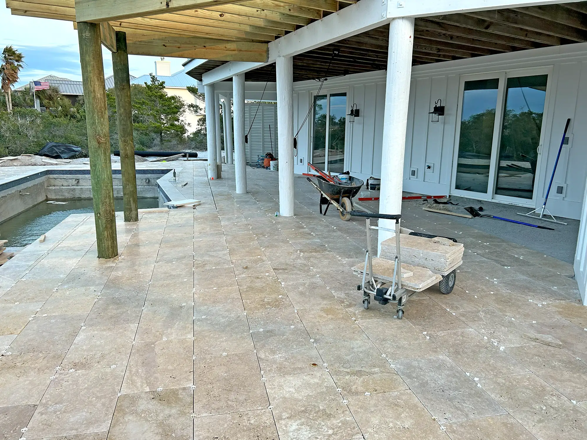 Luxury new home construction - Cruz project progress photo 2 by McQuillen Custom Homes in Orange Beach, AL